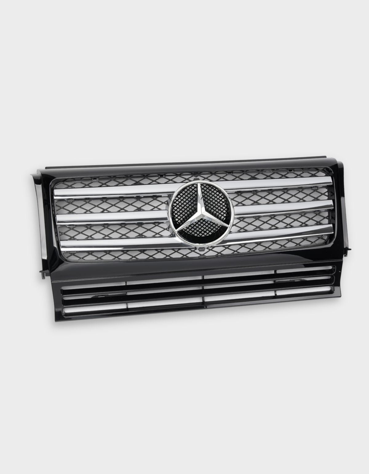 Mercedes G W463 1990-2017 Griglia Radiatore Sport Design Nero con profili cromati