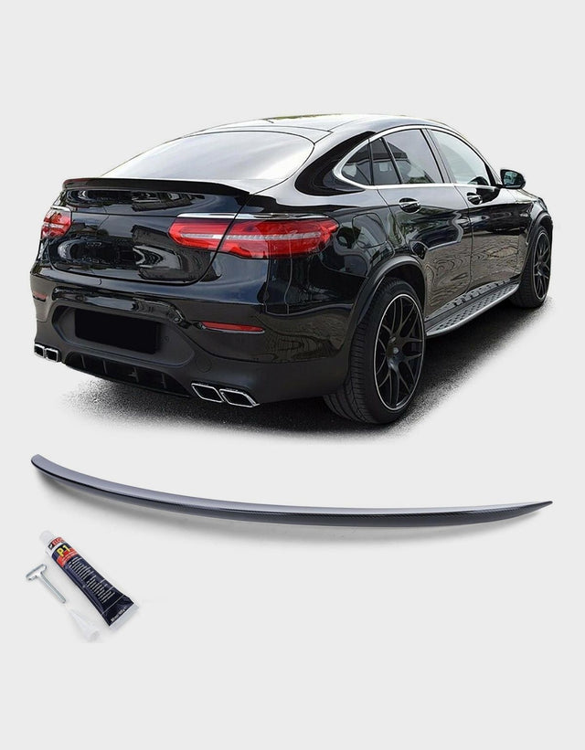 Mercedes GLC Coupe C253 15-19 Spoiler Cofano AMG Look Nero Lucido