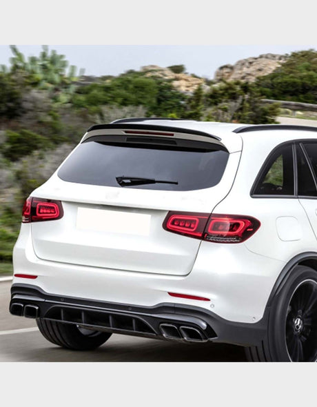 Mercedes GLC X253 2019-2022 Spoiler Aggiuntivo Sul Tetto Posteriore AMG Look | Nero Lucido