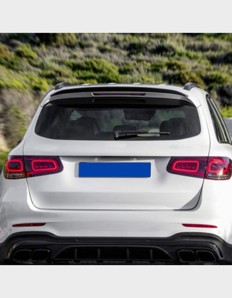 Mercedes GLC X253 2019-2022 Spoiler Aggiuntivo Sul Tetto Posteriore AMG Look | Nero Lucido