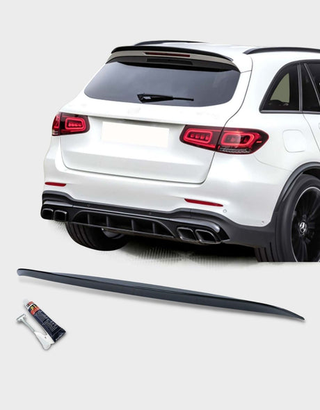 Mercedes GLC X253 2019-2022 Spoiler Aggiuntivo Sul Tetto Posteriore AMG Look | Nero Lucido