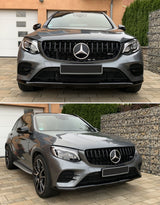 Mercedes GLC X253 C253 15-19 Griglia Anteriore Nero Lucido