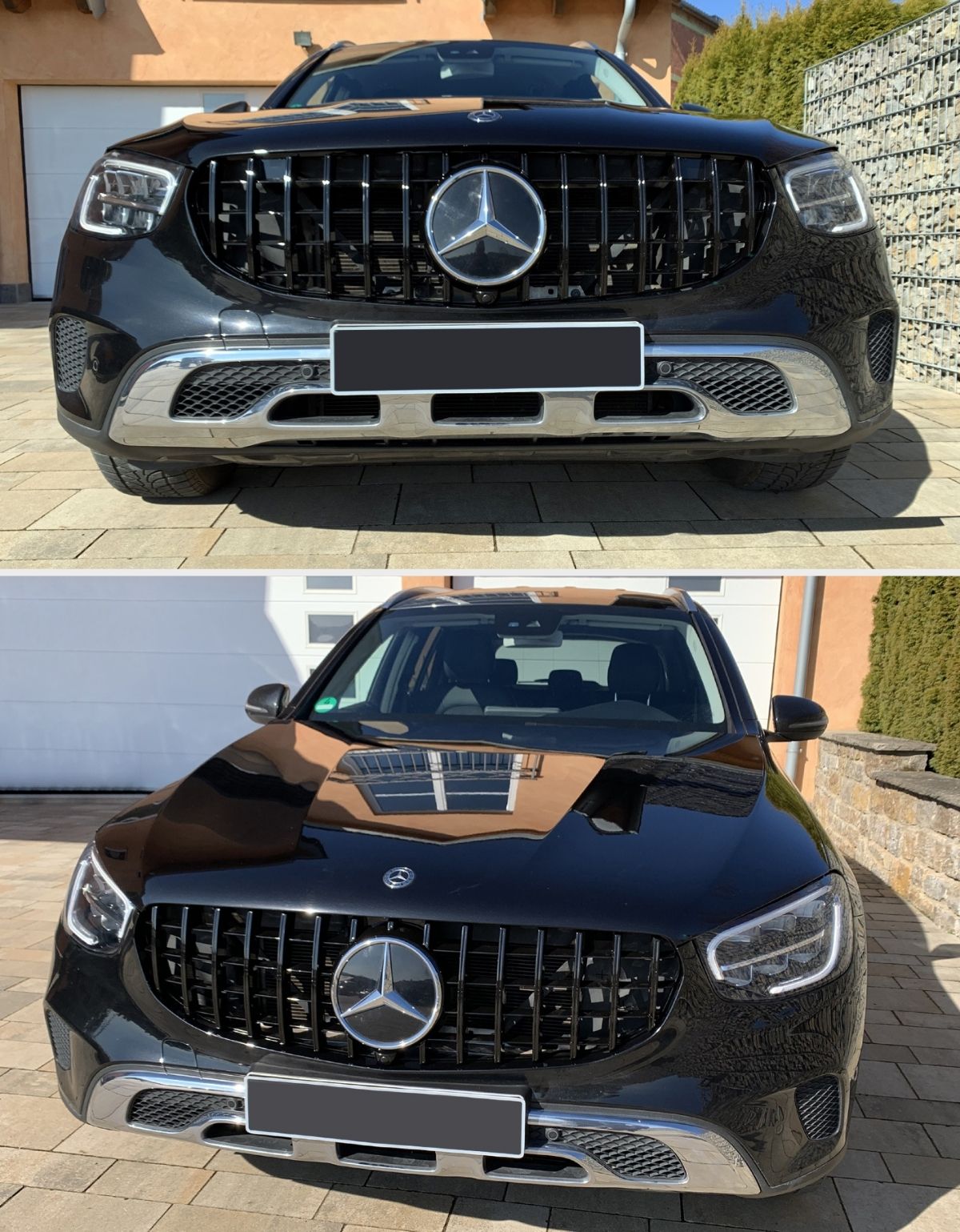 Mercedes GLC X253 C253 2019-2022 Griglia Anteriore GTR Panamericana Calandra radiatore Nero Lucido