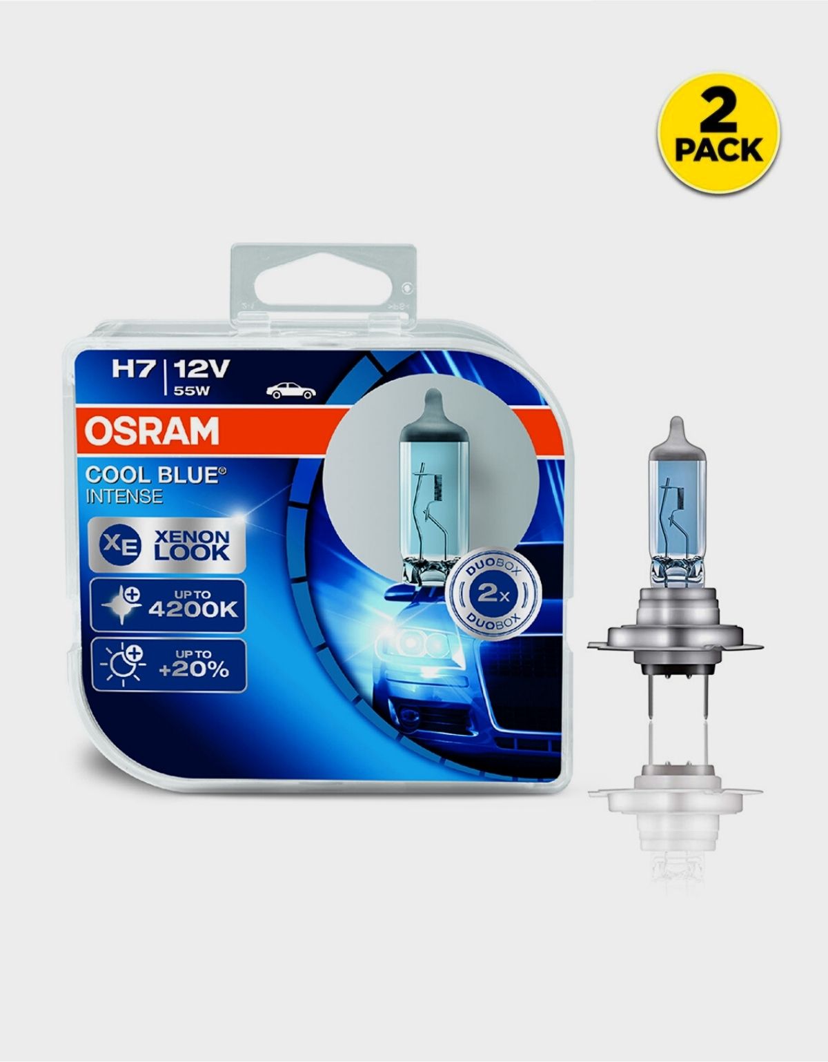 H7 OSRAM 4200K Cool Blue Intense 64210CBI SET 55W