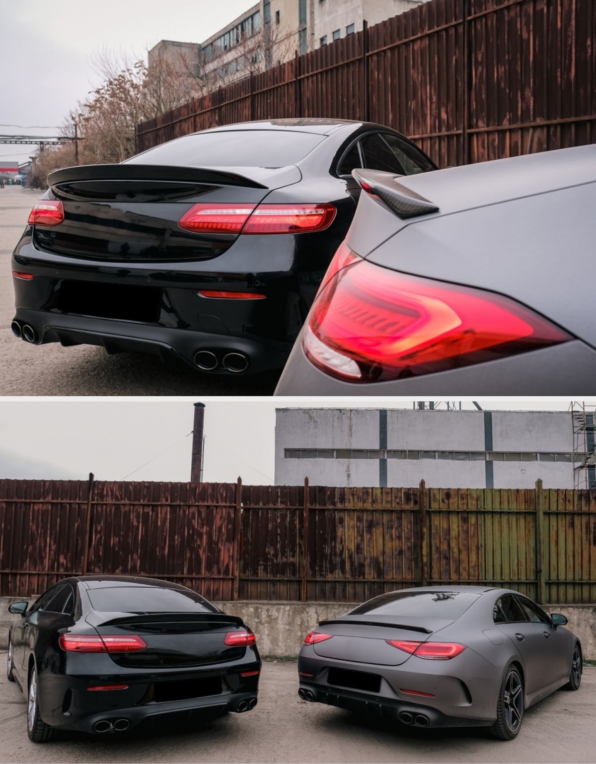 Mercedes Classe E C238 Coupe 2017-2022 Spoiler Posteriore Bagagliaio Nero