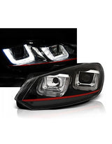 VW Golf 6 2008-2012 Fari Anteriori Luci Diurne U-LED GTI Look